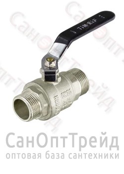 Кран шаровой усиленный никелированный ручка 1/2" Н/Н полнопроходной TiM 20123936 - фото 25181