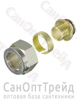 Фитинг коллекторный для пластиковой трубы 16 (2.2) х 3/4" (евроконус) TiM 20123967 - фото 25411
