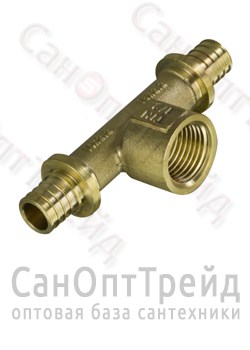 Тройник аксиальный с резьбой 16(2,2)х1/2"ВРх16(2,2) TiM 20123654 - фото 25549