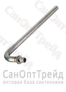 Трубка Г-образная для подключения к отопительному прибору 16(2,2)х15 90гр L=250мм TiM 20124814 - фото 25551