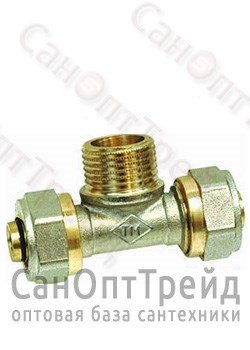 Тройник ник с резьбой 16х1/2"х16 (Ц/НР/Ц) 1609 20122997 - фото 25601