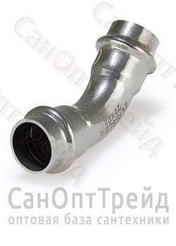 Угольник пресс двухраструбный 45гр х28 нержавеющая сталь Zeissler 20126180 - фото 25708