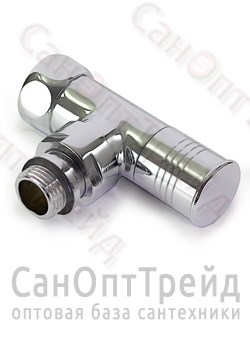 Вентиль угловой для полотенцесушителя (круг) 3/4"х1/2" ВР/НР хром TiM 20123819 - фото 26072