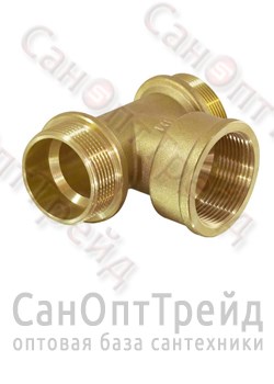 Тройник 1/2"х1/2"х1/2" НР/ВР/НР латунь ТiМ 20124260 - фото 26271