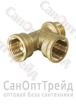 Тройник 3/4"х3/4"х3/4" НР/ВР/ВР латунь ТiМ 20124264 - фото 26278