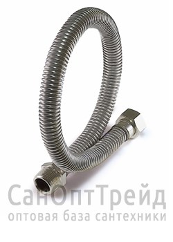 Сильфонная подводка для газа 1/2" 4,00м г/ш нерж. сталь TiM 20125304 - фото 26739