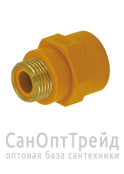 Диэлектрик для газа 1/2"х1/2" ВР/НР латунь TiM 20125774 - фото 26756