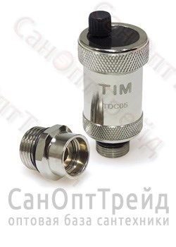 Автоматический воздухоотводчик с отсекающим клапаном 1/2" 5816 хром TiM 20124825 - фото 26914