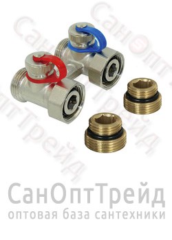 Мультифлекс прямой нижний (вентиль) 3/4"х1/2" TiM 20123072 - фото 27029