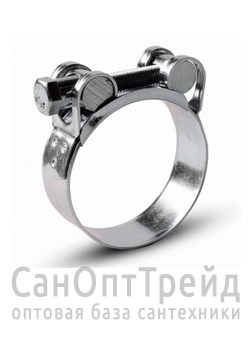 Хомут силовой одноболтовый 201-213мм оцинкованная сталь TiM 20126049 - фото 27149