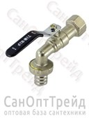 Кран шаровой со штуцером угловой 3/4" ВР ручка ТiМ 20123940