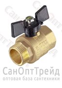 Кран шаровой усиленный бабочка 1" Н/В полнопроходной TiM 20124490