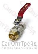 Кран шаровой облегченный никелированный ручка 1/2" ВР/НР TiM 20123953