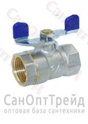 Кран шаровой ЭКОНОМ никелированный бабочка 1/2" ВР/ВР TiM 20123658