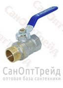 Кран шаровой ЭКОНОМ никелированный ручка 1/2" ВР/НР TiM 20123660