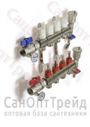 Коллекторная группа из латуни с расходомерами (полный комплект) 1", 3 x 3/4" КА003 TiM 20124713