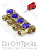 Коллектор с отсекающими кранами МП 1", 4 х 20 ТiМ 20124409