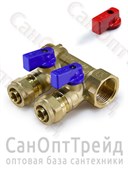 Коллектор с отсекающими кранами МП 3/4", 2 х 16 ТiМ 20124399