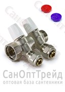 Коллектор с регулирующими вентилями МП 3/4", 2 х 16 TiM 20124415