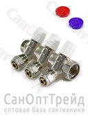 Коллектор с регулирующими вентилями МП 3/4", 3 х 16 TiM 20124416