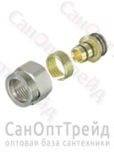 Фитинг коллекторный для металлополимерной трубы 16 (2.0) x 1/2" (евроконус) TiM 20123973