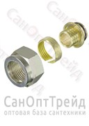 Фитинг коллекторный для пластиковой трубы 16 (2.0) х 3/4" (евроконус) TiM 20123966