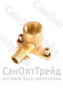 Угольник аксиальный с креплением и резьбой 16(2,2)х1/2" ВР TiM 20123652