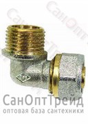 Угольник ник с резьбой 16х3/4" (Ц/НР) 1604 20123050
