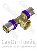 Тройник пресс с резьбой 16х1/2"ВРх16 TiM 20125886