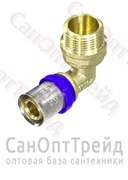 Угольник пресс с резьбой 16х1/2" НР TiM 20125875