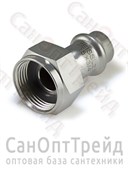 Муфта пресс с накидной гайкой 15х1/2"(ВР) нержавеющая сталь Zeissler 20126170