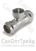 Тройник пресс с резьбой 22х3/4"(ВР)х22 нержавеющая сталь Zeissler 20126213