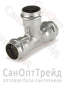 Тройник пресс трехраструбный 28х22х28 нержавеющая сталь Zeissler 20126210