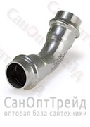 Угольник пресс двухраструбный 45гр х22 нержавеющая сталь Zeissler 20126179