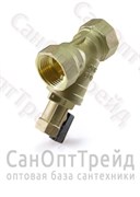 Фильтр сетчатый косой с мини краном 1/2" ВР/ВР латунь TiM 20124965