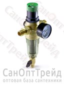 Фильтр тонкой очистки с редуктором и манометром 1" НР/НР стекло TiM 30084775
