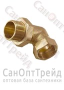 Американка угловая 1/2" НР/ВР латунь ТiМ 20124017