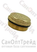 Гайка-заглушка с прокладкой EPDM 1/2" НР латунь ТiМ 20123753