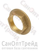 Контргайка с ребордой 2" латунь ТiМ 20125765