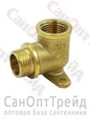 Уголок с крепежом 1/2"х1/2" ВР/НР латунь ТiМ 20123751