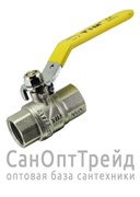 Кран шаровой ГАЗ усиленный никелированный ручка 1" ВР/ВР полнопроходной TiM 20124562