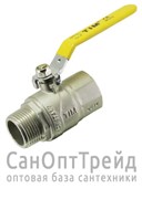 Кран шаровой ГАЗ усиленный никелированный ручка 1" ВР/НР полнопроходной TiM 20124565