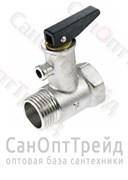 Предохранительный клапан для бойлера с ручкой 1/2" ВР/НР TiM 20124860