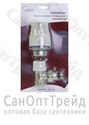 Вентиль комплект 205.02 угловой, вентиль верхний, термоголовка 1/2" ВР/НР Zeissler 20124578