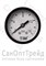 Манометр 1/4" горизонтальный (аксиальный) 16 бар 50мм TiM 20124852 - фото 25459