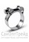 Хомут силовой одноболтовый 113-121мм оцинкованная сталь TiM 20126041 - фото 27139